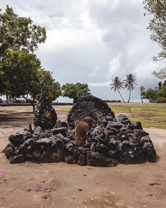 French Polynesia travel guide Raiatea Marae Taputapuatea rocks by Dancing the Earth