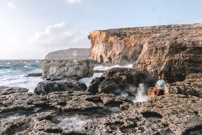 Collapsed azure window of Gozo by Dancing the Earth