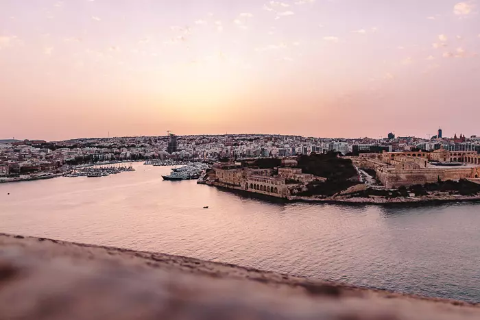 Valletta sunset from the ramparts by Dancing the Earth