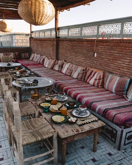 Morocco travel guide Marrakesh Ksar Kasbah riad breakfast by Dancing the Earth