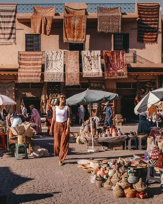 Morocco travel guide Marrakesh Place des épices by Dancing the Earth