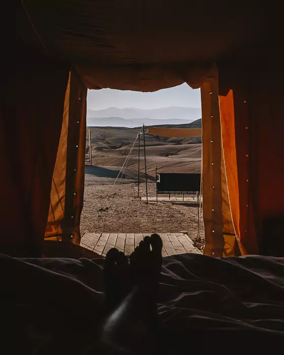 Waking up in Scarabeo Camp by Dancing the Earth
