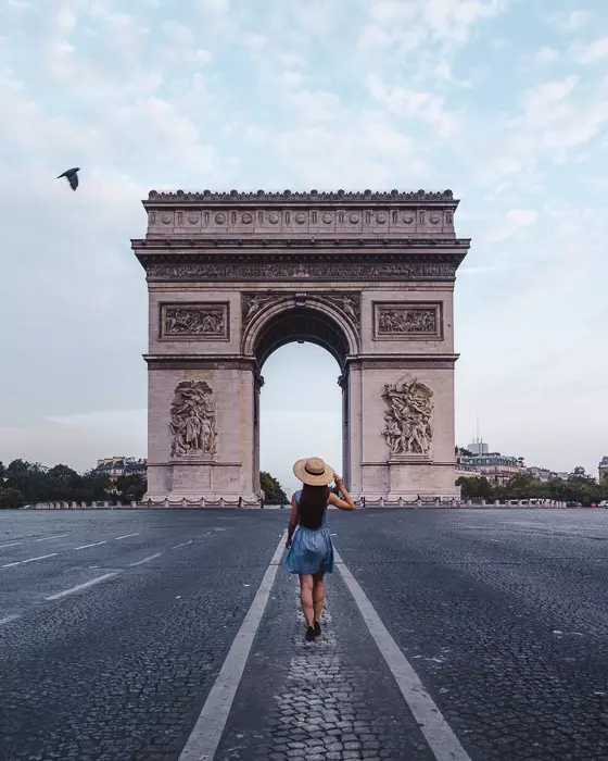 Summer in Paris Arc de Triomphe by Dancing the Earth
