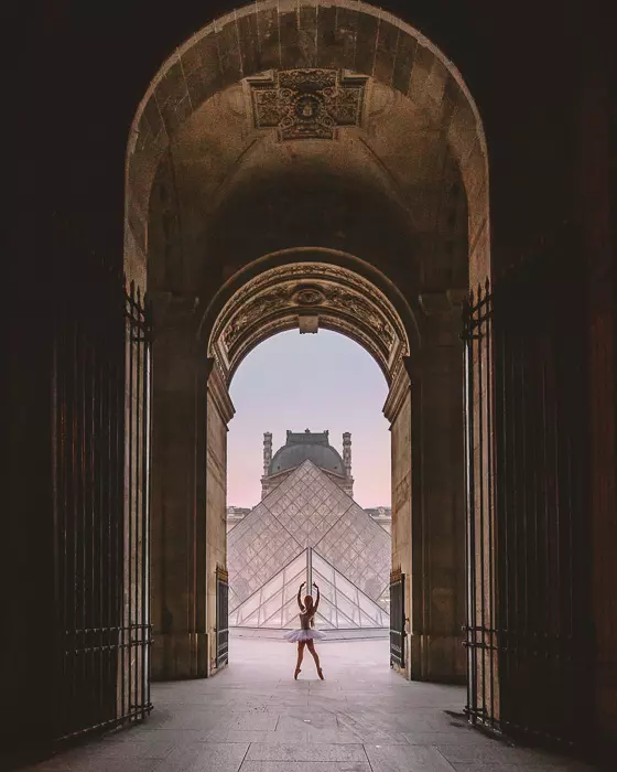 Paris Summer Louvre entrance arch by Dancing the Earth
