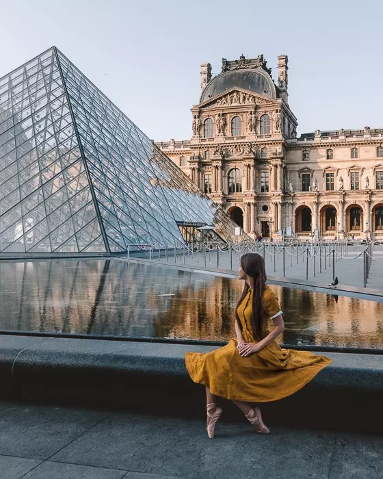 Paris in Summer Louvre Museum by Dancing the Earth