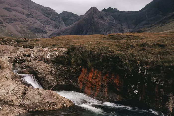 Scotland travel itinerary Isle of Skye Fairy Pools river by Dancing the Earth