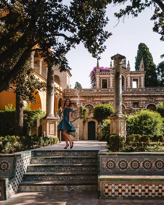 Seville weekend itinerary, Real Alcazar garden by Dancing the Earth