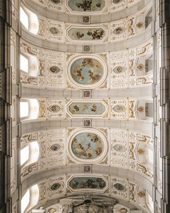 Porto weekend itinerary ceiling inside Igreja de Sao Francisco by Dancing the Earth