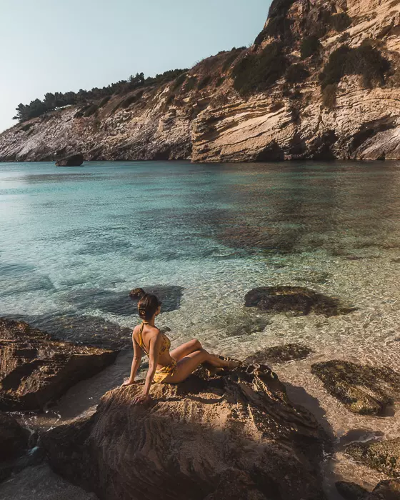 Sunbathing in Porto Miggiano, Puglia travel guide by Dancing the Earth