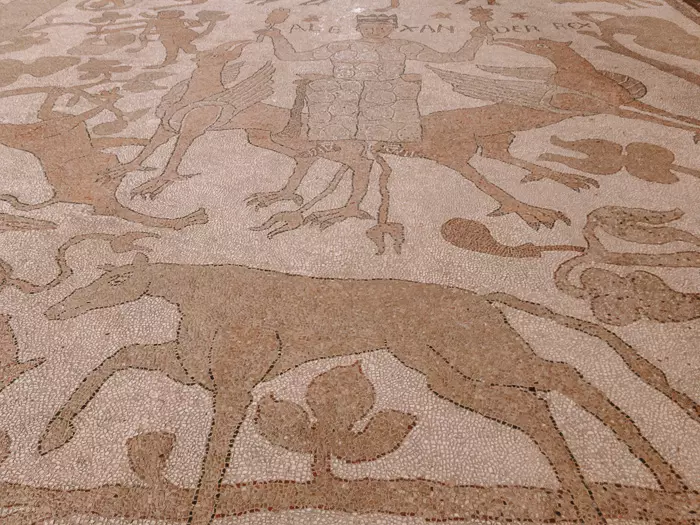 Mosaic floor details in the cathedral of Otranto, Puglia travel guide by Dancing the Earth