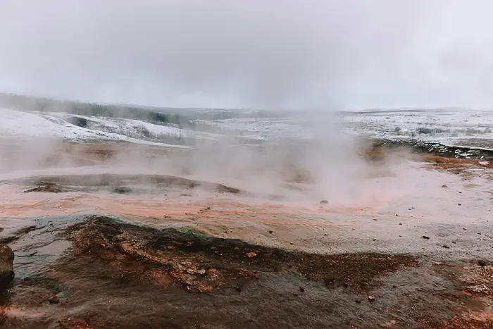 South Iceland, Geysir geothermal park, Dancing the Earth