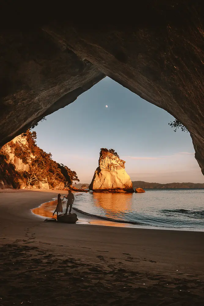 Cathedral Cove at sunrise, Dancing the Earth
