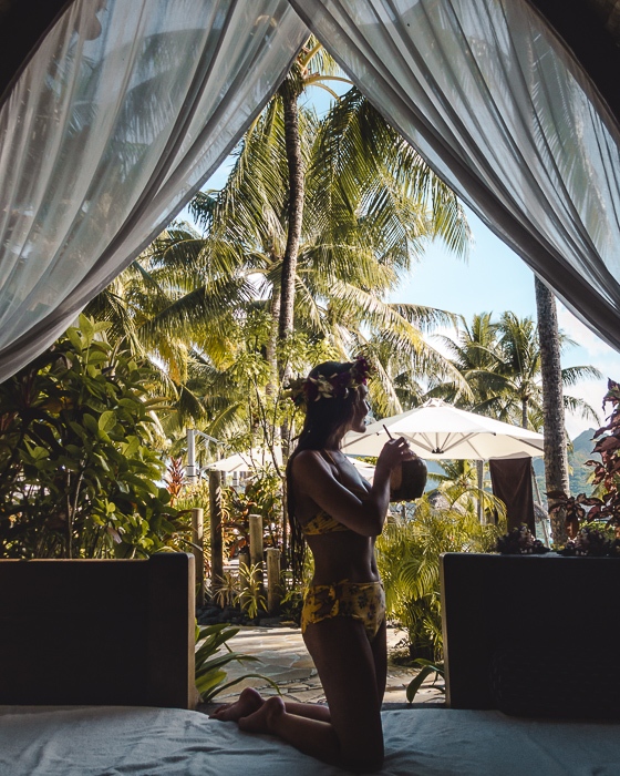 Four Seasons Bora Bora cabana by Dancing the earth