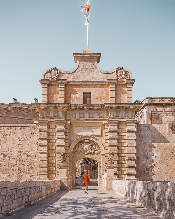 Malta travel guide Mdina gate by Dancing the Earth