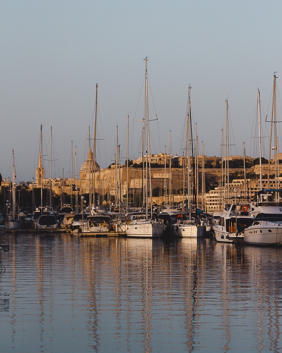 Malta travel guide golden hour on Valletta by Dancing the Earth