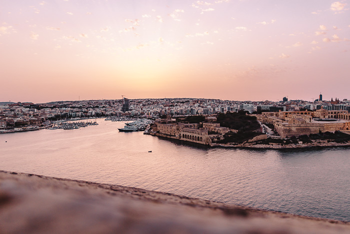 Valletta sunset from the ramparts by Dancing the Earth