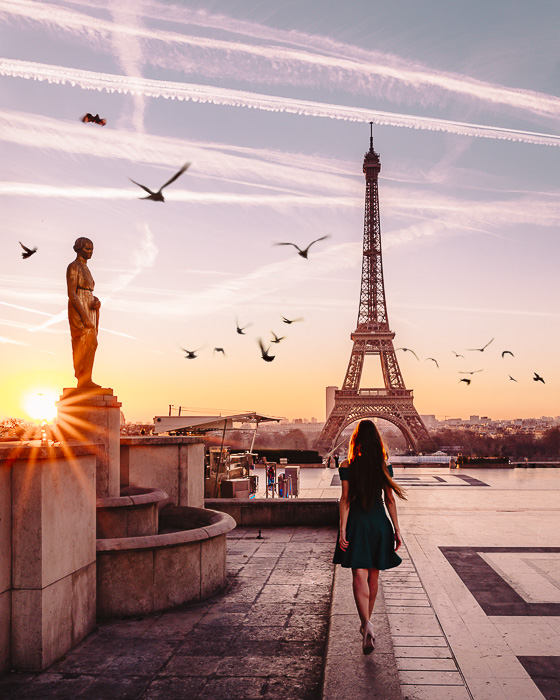 paris sunset photography