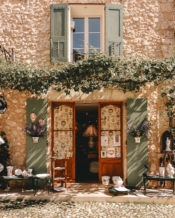 Provence ceramic shop in Moustiers Sainte Marie by Dancing the Earth