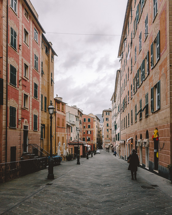 Street of Camogli, Liguria and Cinque Terre travel guide by Dancing the Earth