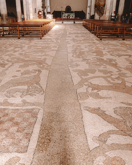 Mosaic floor in the cathedral of Otranto, Puglia travel guide by Dancing the Earth