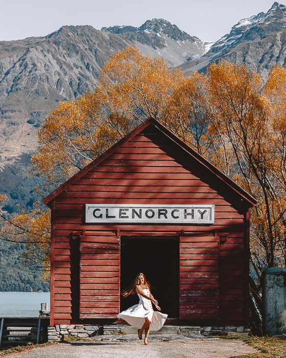 Glenorchy wharf shed, Best photography spots in Queenstown New Zealand, Dancing the Earth