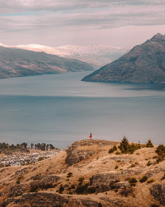 View from Queenstown Hill, Best photography spots in Queenstown New Zealand, Dancing the Earth