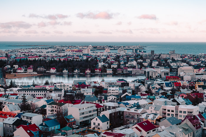 City view from Hallgrimskirkja, Dancing the Earth