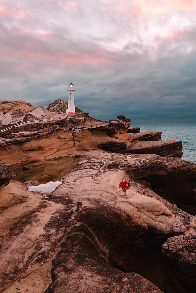 Castlepoint Lighthouse at sunrise, North Island Photography Spots, Dancing the Earth