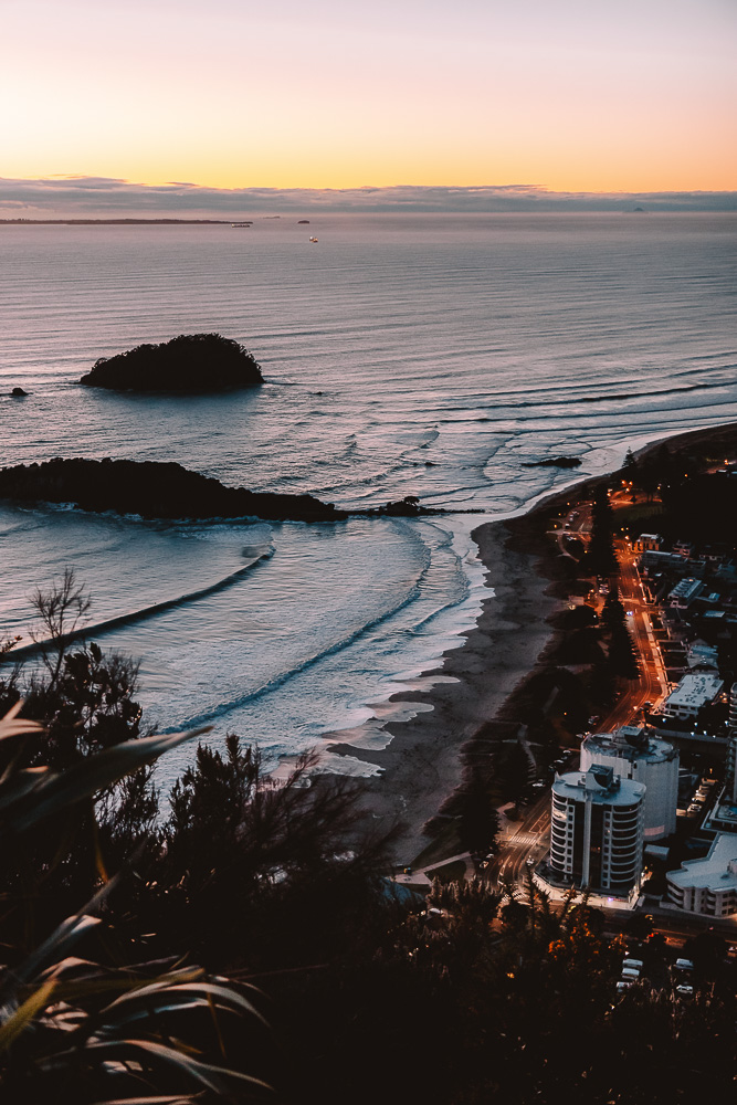 Blue Hour view on Mount Maunganui, Dancing the Earth