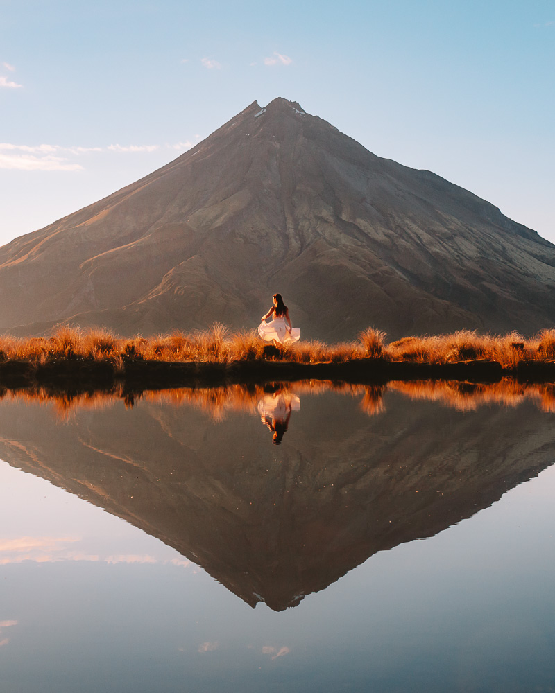 Pouakai Tarns, Taranaki reflection at sunrise, North Island Photography Spots, Dancing the Earth