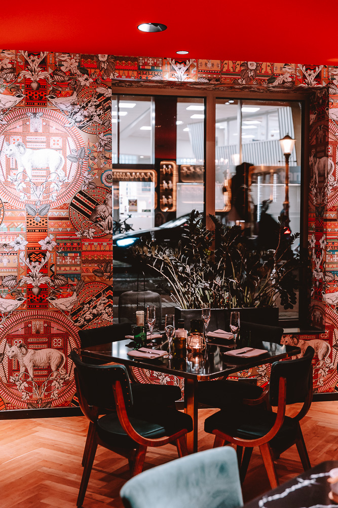 Mural inside Midtown Grill restaurant, by Dancing The Earth
