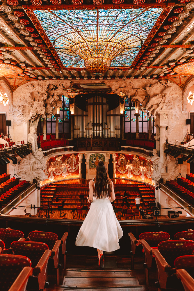 Concert hall inside the Palau de la Musica, Barcelona, Dancing the Earth