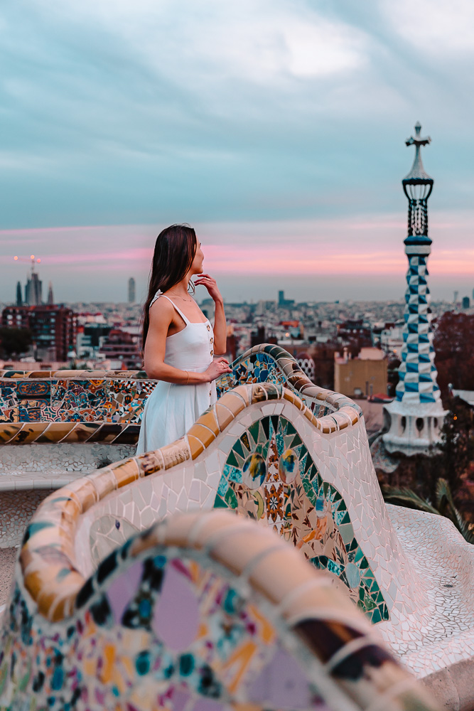 Greek Theater in Parc Guell, best photography spots in Barcelona, Dancing the Earth