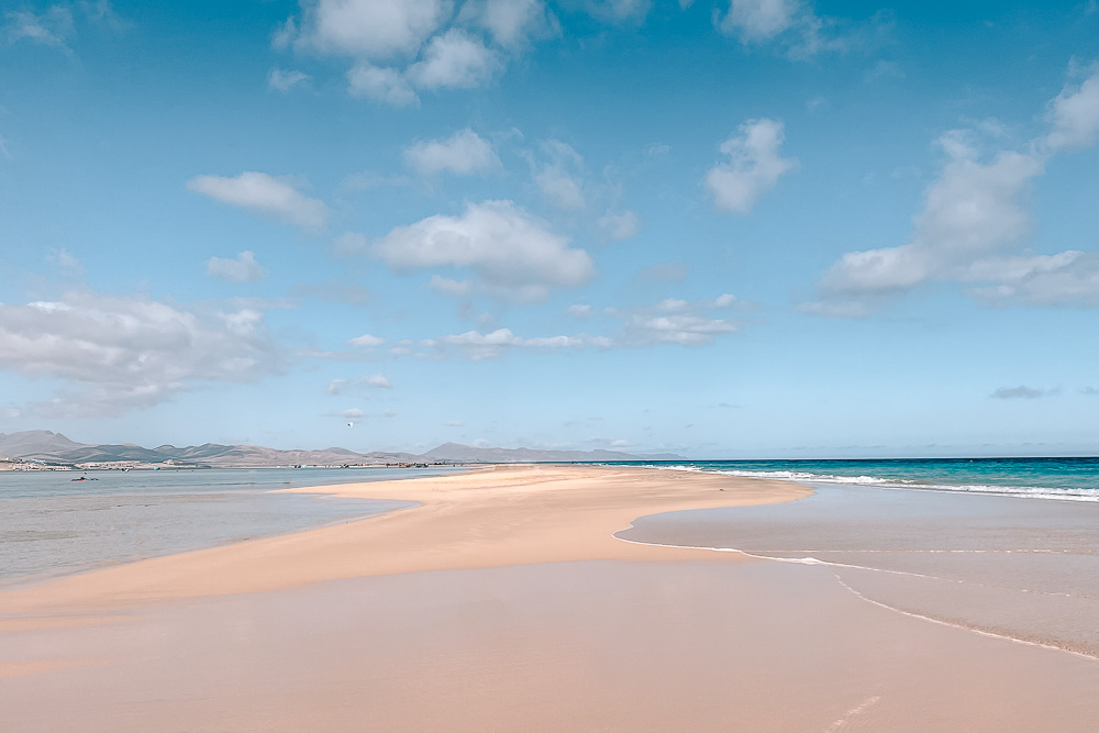 Fuerteventura, Sotavento sand bar, by Dancing the Earth