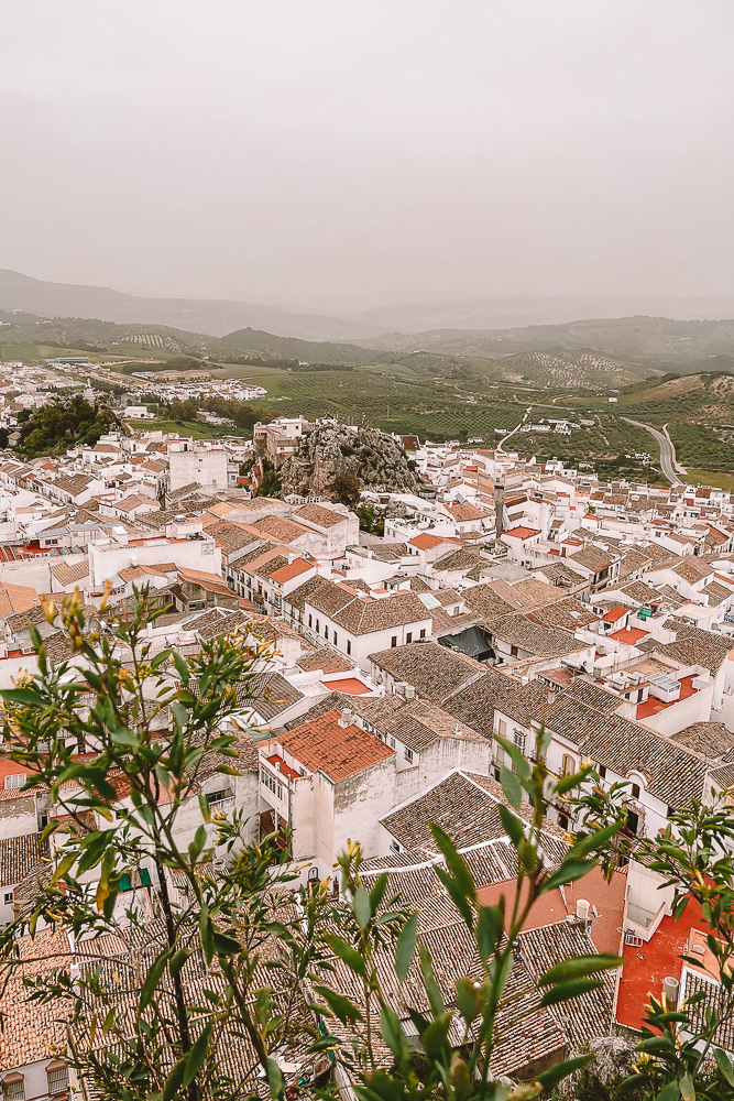 Andalusia road-trip itinerary, Olvera village from castle, by Dancing the Earth
