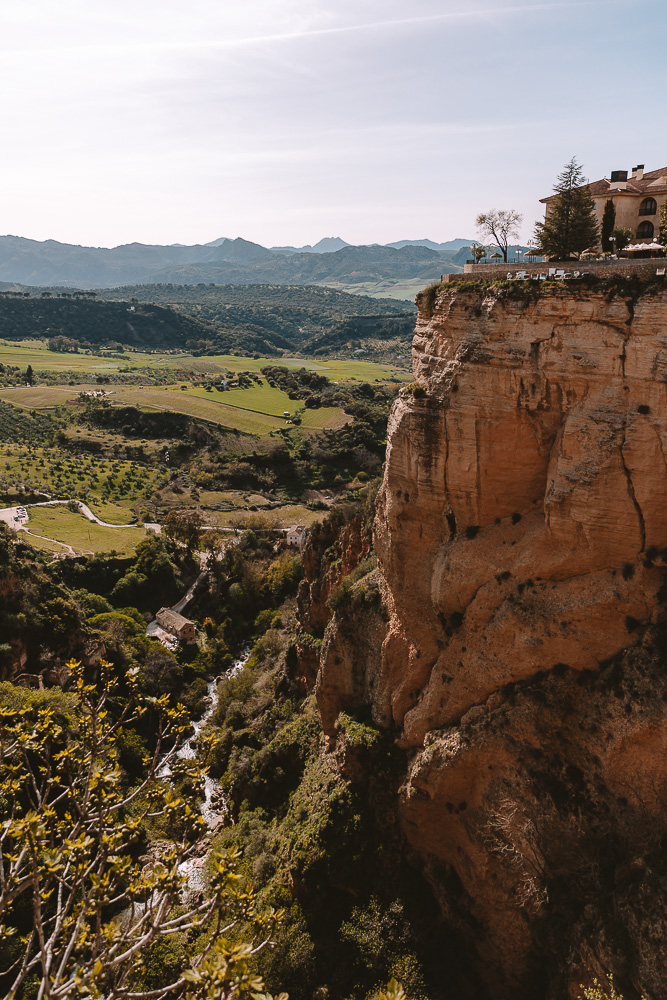 Andalusia road-trip itinerary, Ronda landscapes from Puente Nuevo, by Dancing the Earth