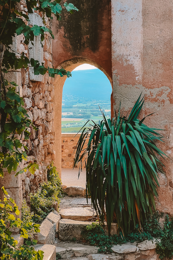 Provence villages, Roussillon belfry door, by Dancing the Earth