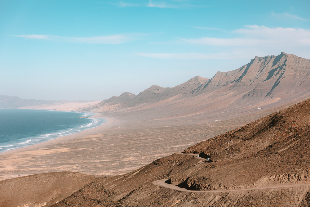 Fuerteventura, viewpoint on playa de Cofete, by Dancing the Earth