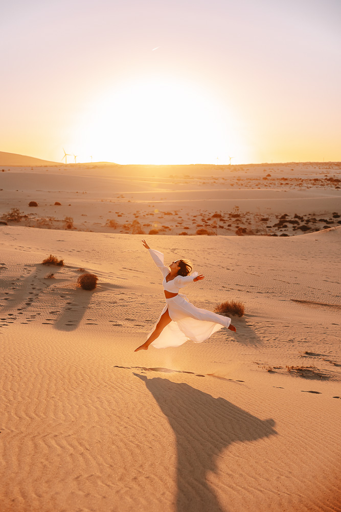 Fuerteventura, Dunas de Corralejo at sunset, by Dancing the Earth