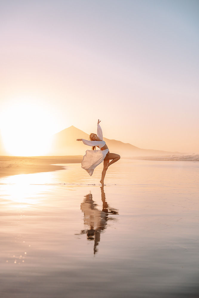 Fuerteventura, playa de Cofete at sunset, by Dancing the Earth