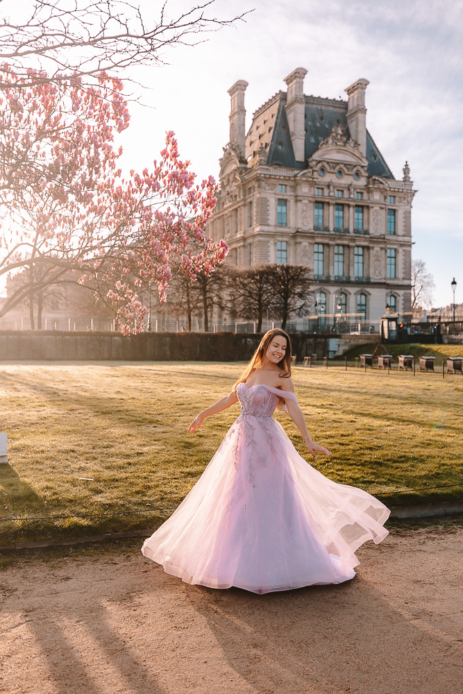 Paris Spring Jardin des Tuileries magnolias, by Dancing the Earth