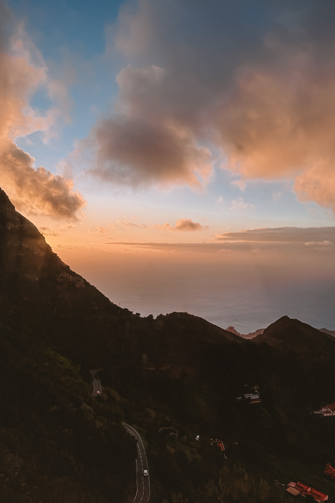 Alojera sunset from Chorros de Epina, by Dancing the Earth