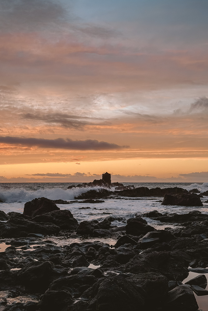 Charco de Alojera, sunset tower, by Dancing the Earth