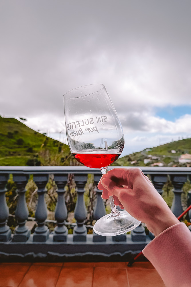 La Gomera Cumbres de Igualero, Listan Negro red wine, by Dancing the Earth