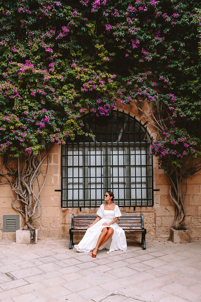 Malta, Mdina bougainvillea, by Dancing the Earth