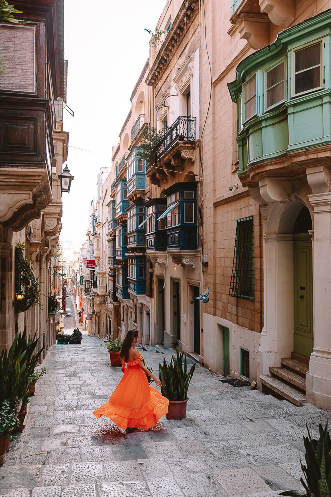 Malta Valletta Sant Orsla street, by Dancing the Earth