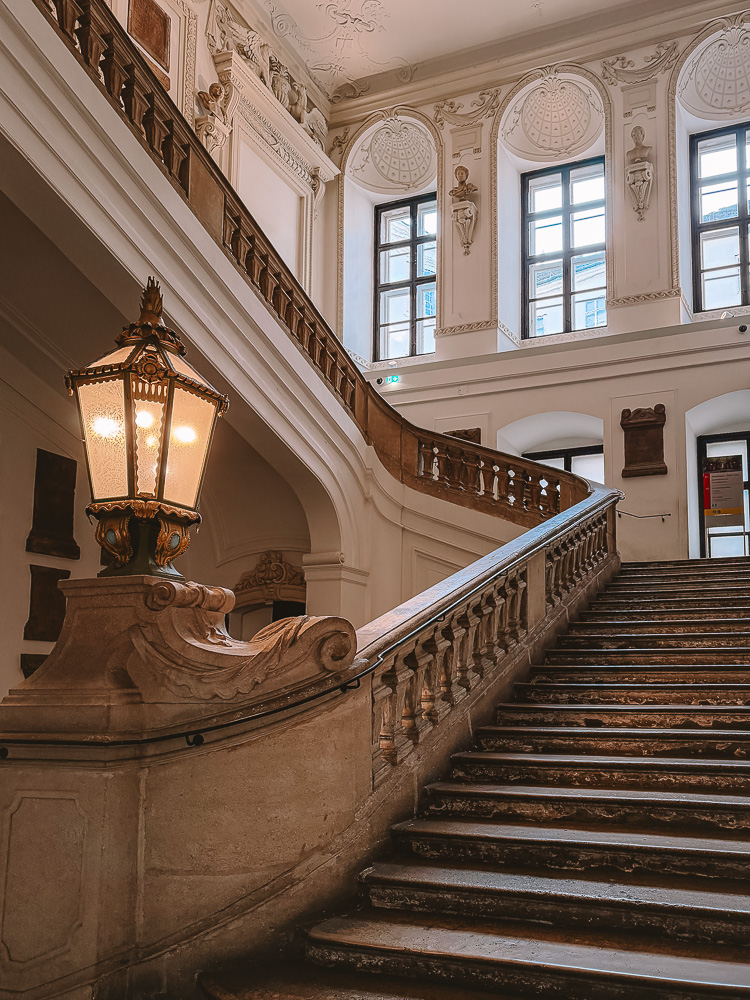 Austrian National Library staircases, by Dancing the Earth