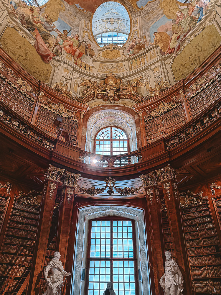 Austrian National Library windows, by Dancing the Earth