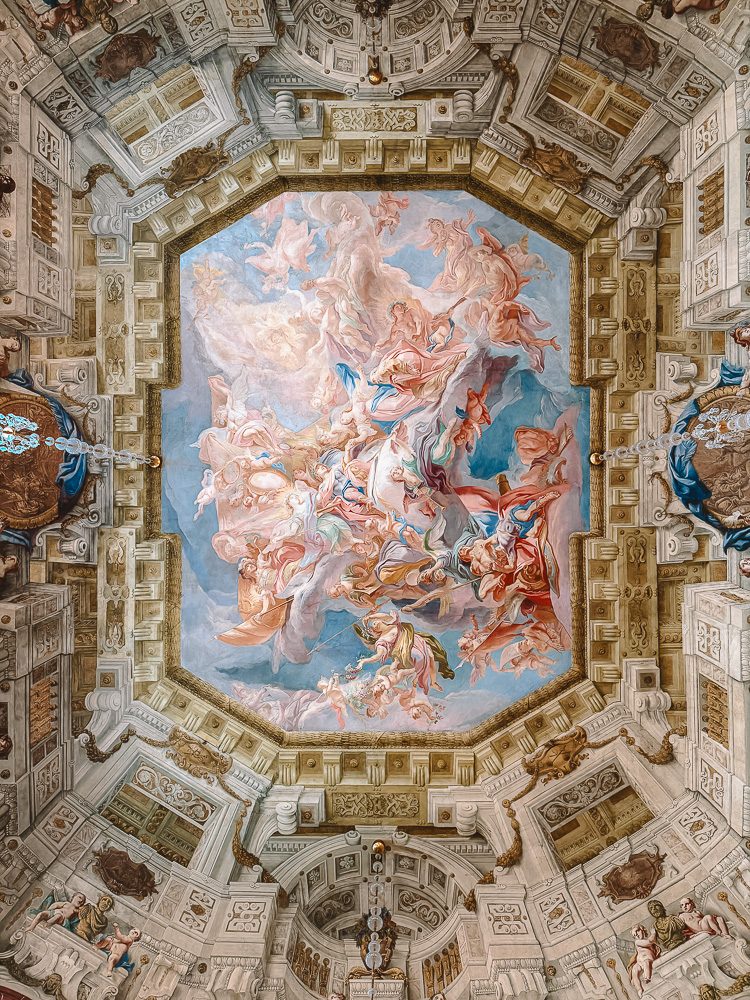 Belvedere Palace ceiling, by Dancing the Earth