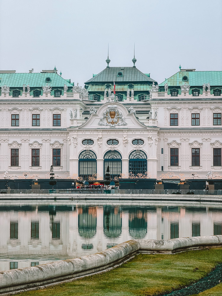 Belvedere Palace reflection, by Dancing the Earth